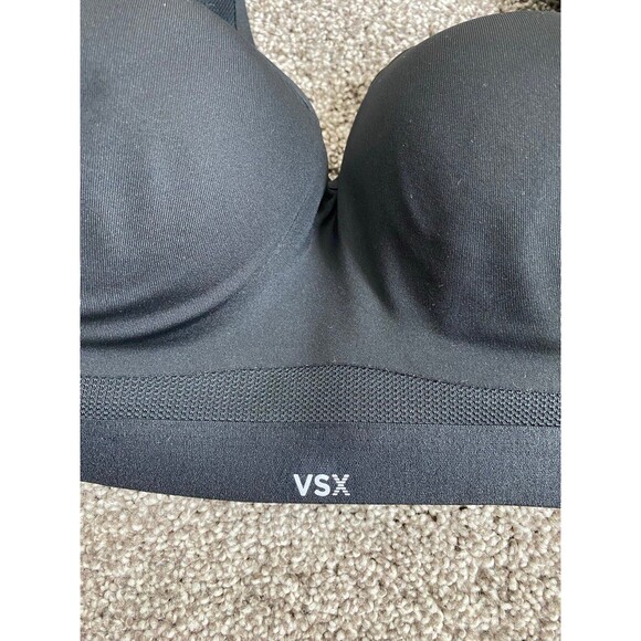 Victoria’s Secret VSX Incredible Plunge Sports Bra Black Size 34D - Picture 10 of 10